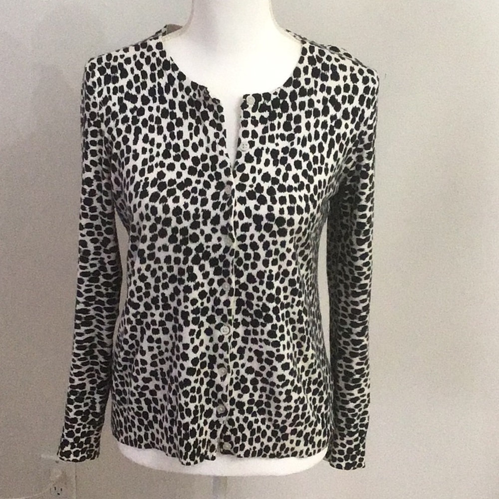 - Animal Print Cardigan Sweater